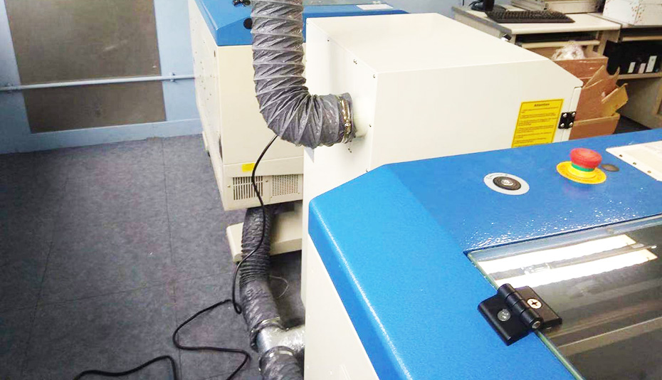 激光切割及雕刻非金属材料烟尘净化器方案