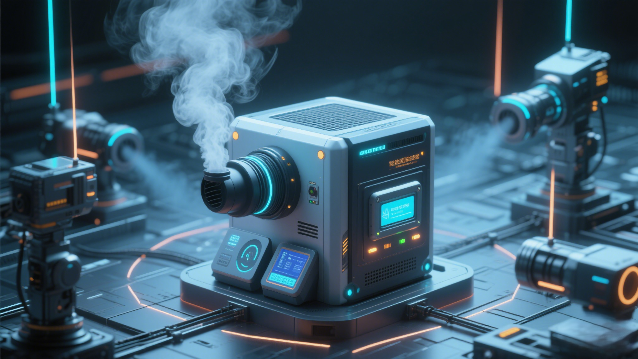 智能感应，99.9% 烟雾净化率 —— 告别激光加工产生的烟雾对人体的伤害！